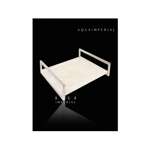 Rectangular Tray With Stainless Steel Handle 